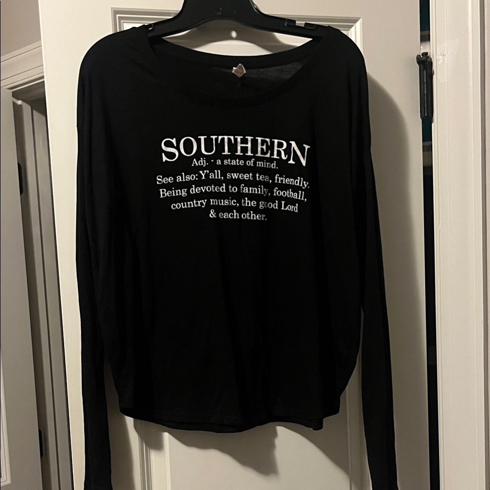 Atx Mafia Black Southern Long Sleeve Tee